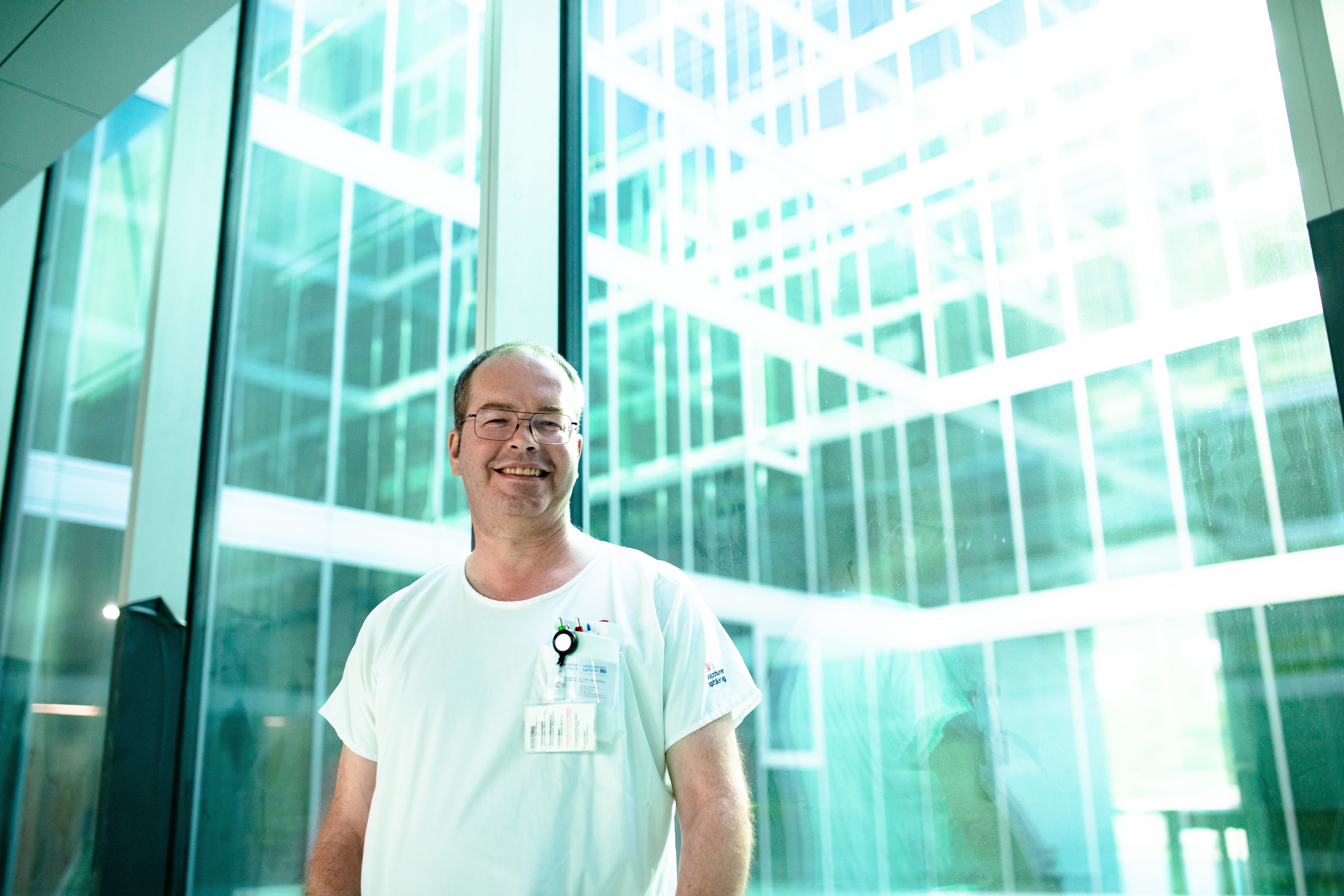 Lukas Ebnöther im Neubau